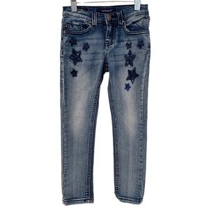 VIGOSS GIRLS SKINNY JEANS W/SEQUENCE STARS SIZE 5